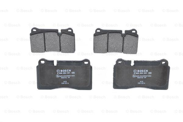 Brake pad set Bosch 0 986 494 351