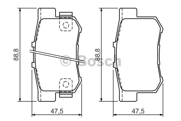 Bosch Brake pad set – price 163 PLN