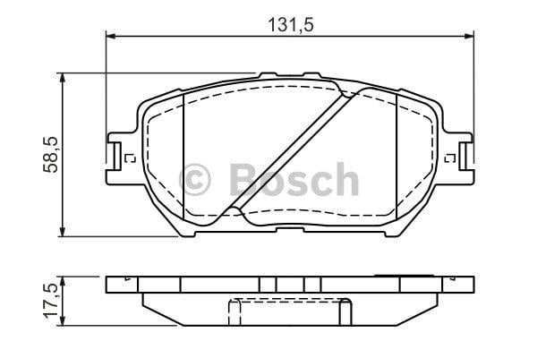 Brake pad set Bosch 0 986 494 363