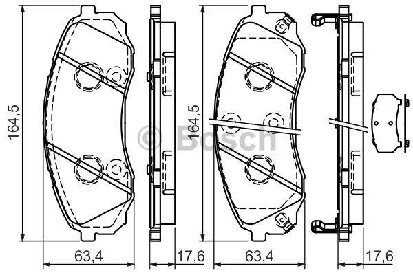 Bosch Brake pad set – price 199 PLN