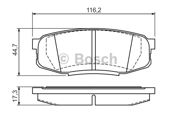 Bosch Brake pad set – price [object Object] PLN