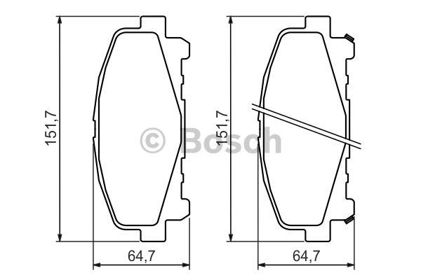Bosch Brake Pad Set, disc brake – price 185 PLN