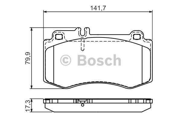 Bosch Brake pad set – price 220 PLN