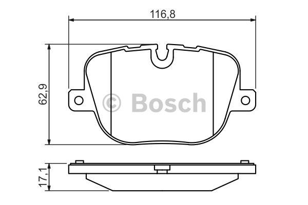 Bosch Brake pad set – price 165 PLN
