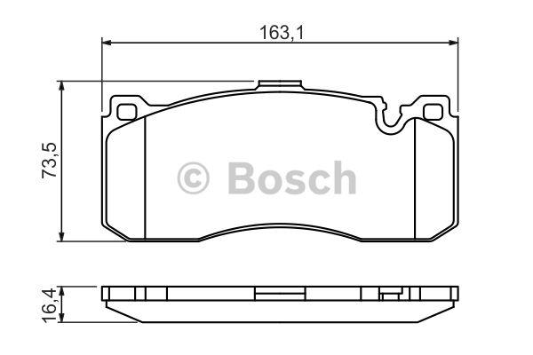 Bosch Brake pad set – price 256 PLN