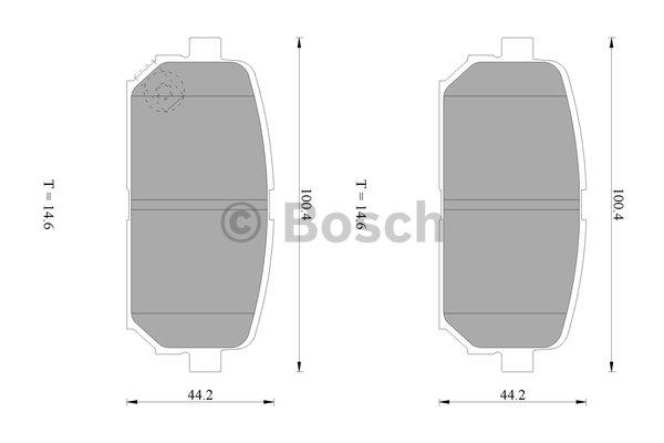 Bosch 0 986 AB1 059 Brake Pad Set, disc brake 0986AB1059