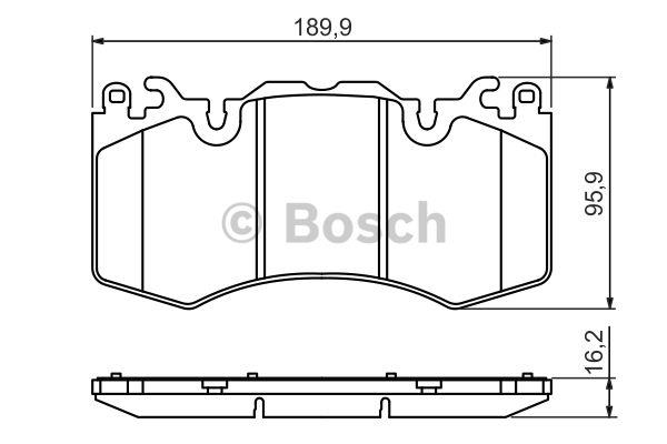 Bosch Brake pad set – price 247 PLN