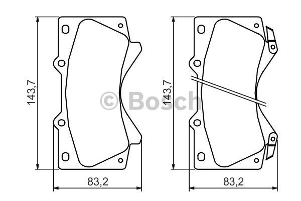 Bosch Brake Pad Set, disc brake – price 188 PLN