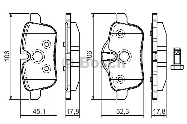 Bosch Brake Pad Set, disc brake – price 212 PLN