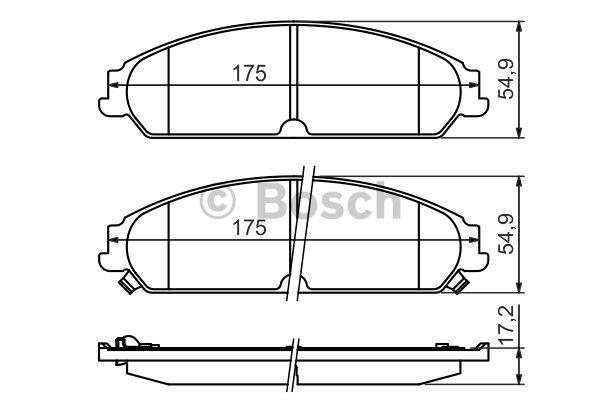 Bosch Brake pad set – price 245 PLN
