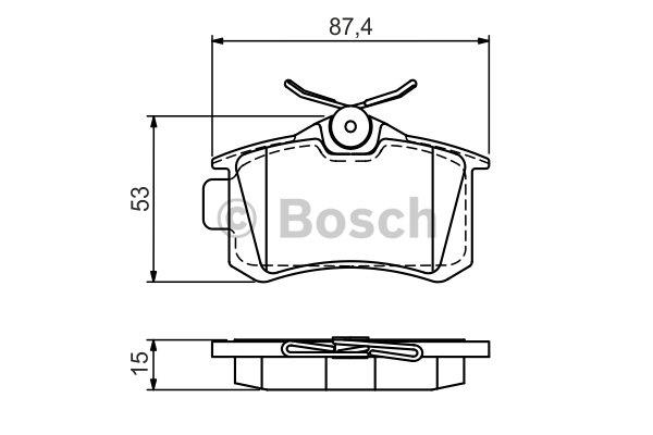 Bosch Brake Pad Set, disc brake – price