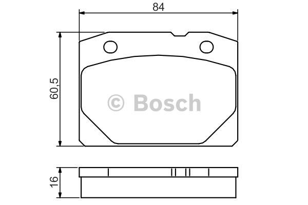 Bosch 0 986 495 077 Brake Pad Set, disc brake 0986495077