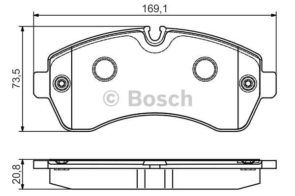 Bosch Brake pad set – price 172 PLN