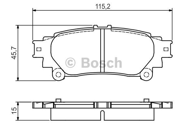 Bosch Rear brake pad set – price [object Object] PLN