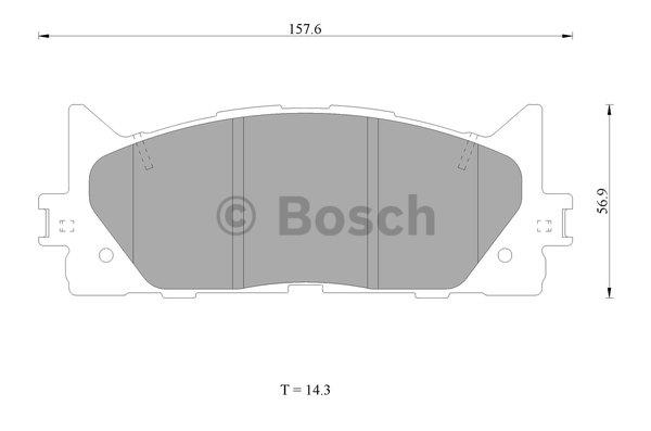 Bosch 0 986 AB1 420 Brake Pad Set, disc brake 0986AB1420