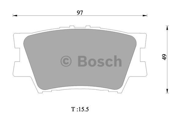 Bosch 0 986 AB1 421 Brake Pad Set, disc brake 0986AB1421