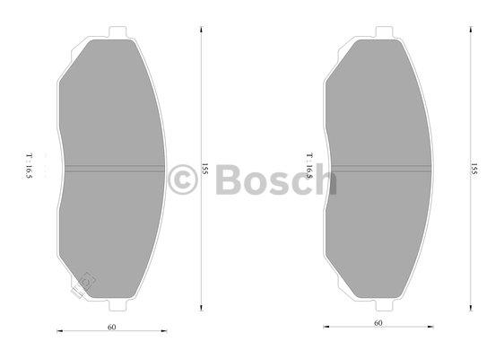 Bosch 0 986 AB1 441 Brake Pad Set, disc brake 0986AB1441