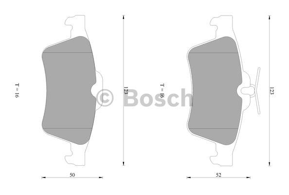 Bosch 0 986 AB1 445 Brake Pad Set, disc brake 0986AB1445