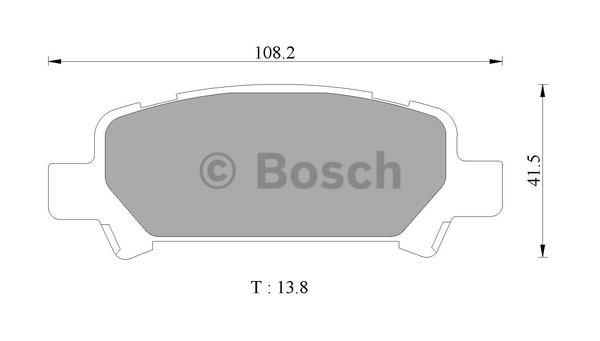 Bosch 0 986 AB1 459 Brake Pad Set, disc brake 0986AB1459