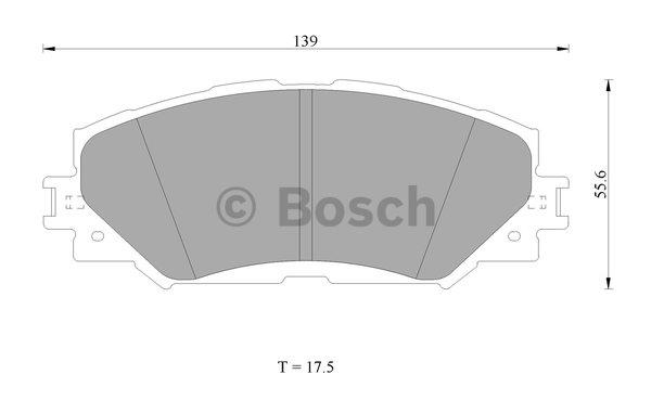 Bosch 0 986 AB1 471 Brake Pad Set, disc brake 0986AB1471