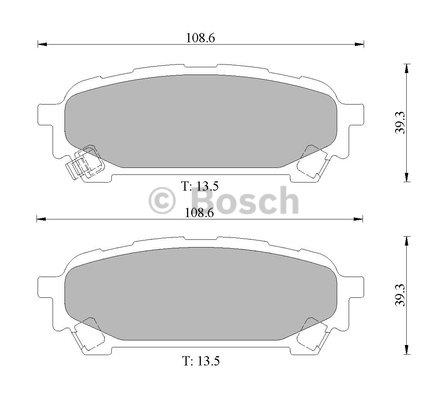 Bosch 0 986 AB1 475 Brake Pad Set, disc brake 0986AB1475