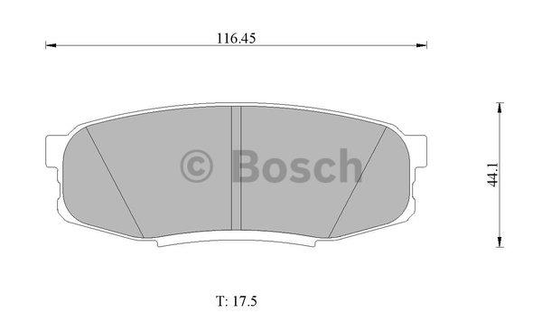 Bosch 0 986 AB1 494 Brake Pad Set, disc brake 0986AB1494