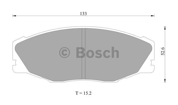 Bosch 0 986 AB2 025 Brake Pad Set, disc brake 0986AB2025