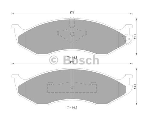 Bosch 0 986 505 081 Brake Pad Set, disc brake 0986505081