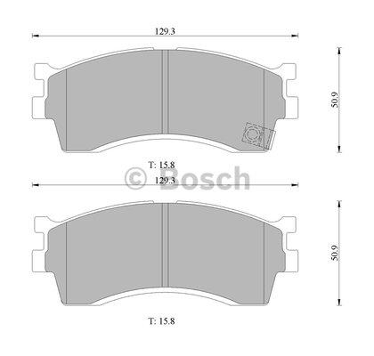 Bosch 0 986 505 097 Brake Pad Set, disc brake 0986505097