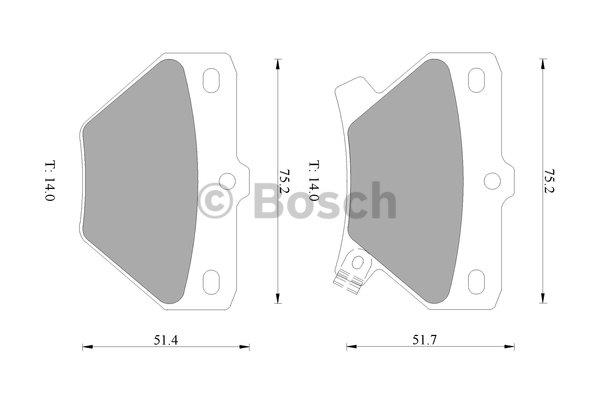 Bosch 0 986 505 226 Brake Pad Set, disc brake 0986505226