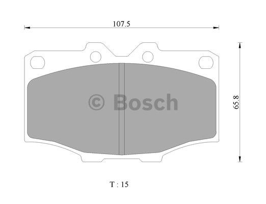 Bosch 0 986 505 311 Brake Pad Set, disc brake 0986505311