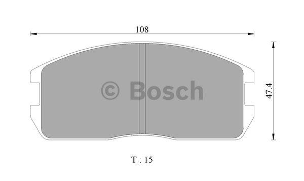 Bosch 0 986 505 335 Brake Pad Set, disc brake 0986505335