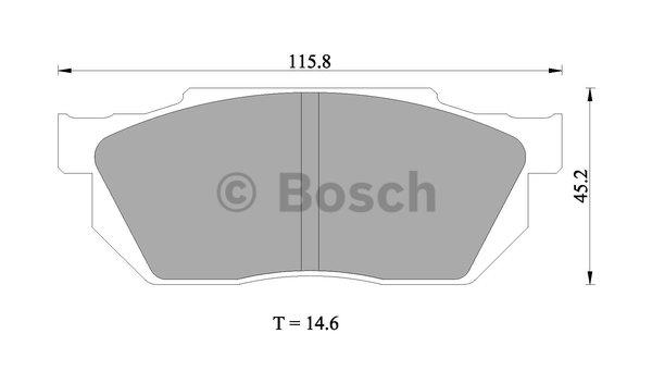 Bosch 0 986 505 337 Brake Pad Set, disc brake 0986505337