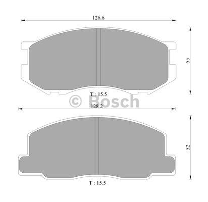 Bosch 0 986 505 343 Brake Pad Set, disc brake 0986505343