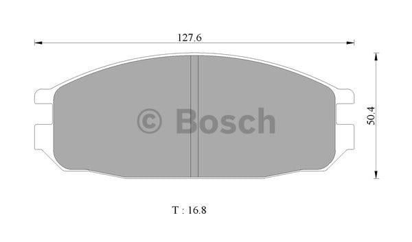 Bosch 0 986 505 364 Brake Pad Set, disc brake 0986505364