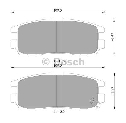 Bosch 0 986 505 367 Brake Pad Set, disc brake 0986505367