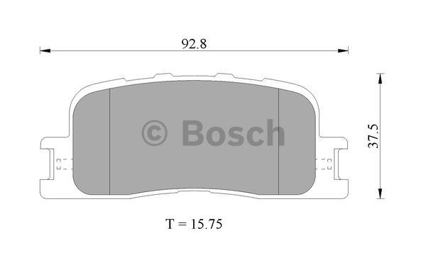 Bosch 0 986 505 403 Brake Pad Set, disc brake 0986505403