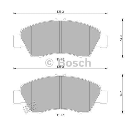 Bosch 0 986 505 406 Brake Pad Set, disc brake 0986505406