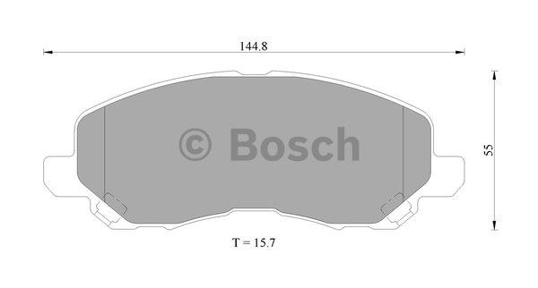 Bosch 0 986 505 408 Brake Pad Set, disc brake 0986505408