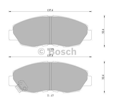 Bosch 0 986 505 674 Brake Pad Set, disc brake 0986505674
