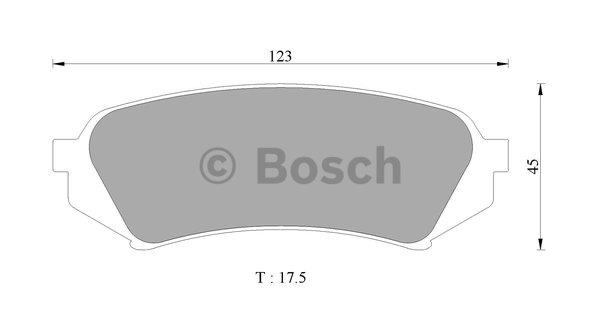 Bosch 0 986 505 679 Brake Pad Set, disc brake 0986505679