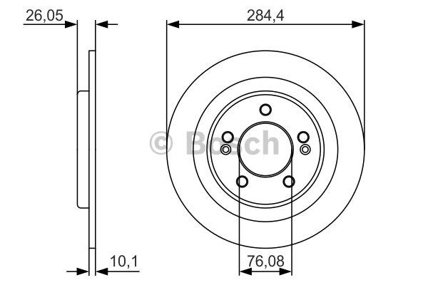 Bosch Rear solid brake disc – price [object Object] PLN