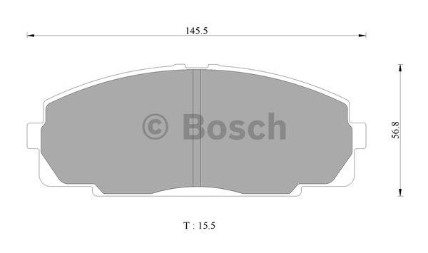 Bosch 0 986 AB2 072 Brake Pad Set, disc brake 0986AB2072