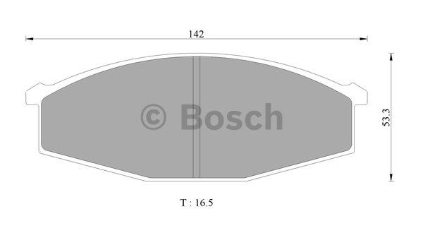 Bosch 0 986 AB2 239 Brake Pad Set, disc brake 0986AB2239