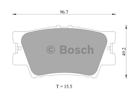 Bosch 0 986 AB2 271 Brake Pad Set, disc brake 0986AB2271