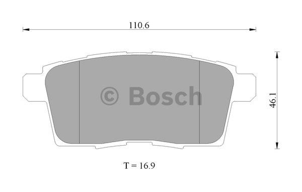 Bosch 0 986 AB2 272 Brake Pad Set, disc brake 0986AB2272