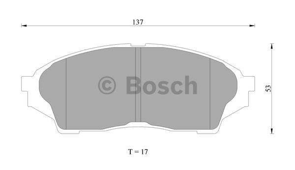 Bosch 0 986 AB2 283 Brake Pad Set, disc brake 0986AB2283