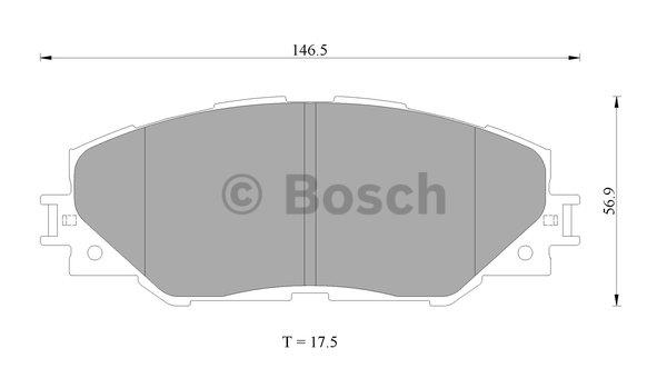 Bosch 0 986 AB2 298 Brake Pad Set, disc brake 0986AB2298
