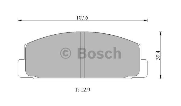 Bosch 0 986 505 777 Brake Pad Set, disc brake 0986505777