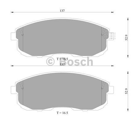 Bosch 0 986 505 792 Brake Pad Set, disc brake 0986505792